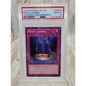 Yu-Gi-Oh Magic Jammer MRD-128 Metal Raiders 1st Edition PSA 10